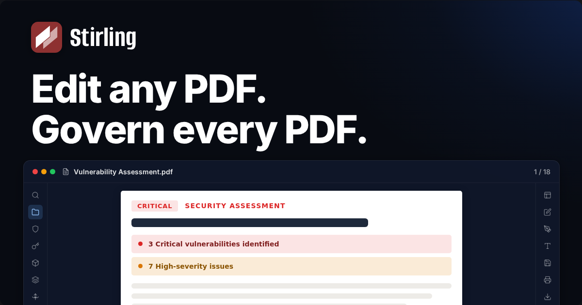 Stirling PDF screenshot 1
